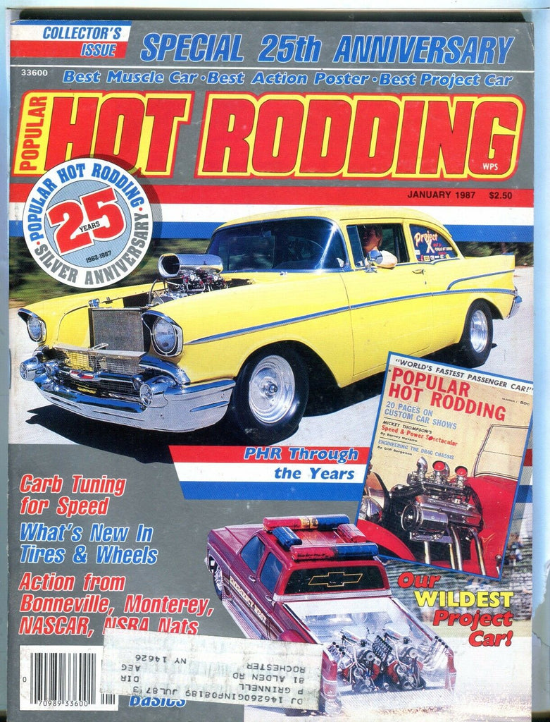 Popular Hot Rodding Magazine Janaury 1987 Carb Tuning EX w/ML 031717nonjhe