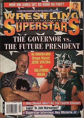 Wrestling Superstars April 1999 Hulk Hogan VS. Jesse Ventura EX 011116DBE