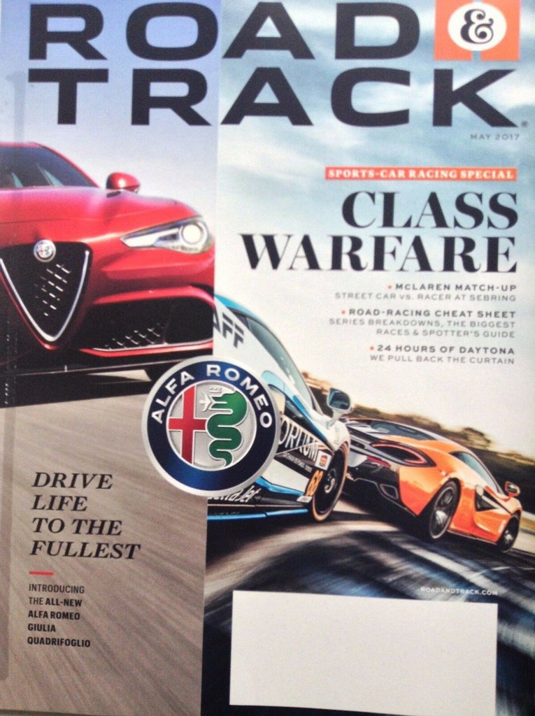 Road & Track Magazine McLaren Match Up May 2017 101517nonrh