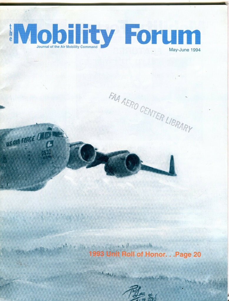 Mobility Forum Magazine May-June 1994 EX No ML FAA Library 102016jhe
