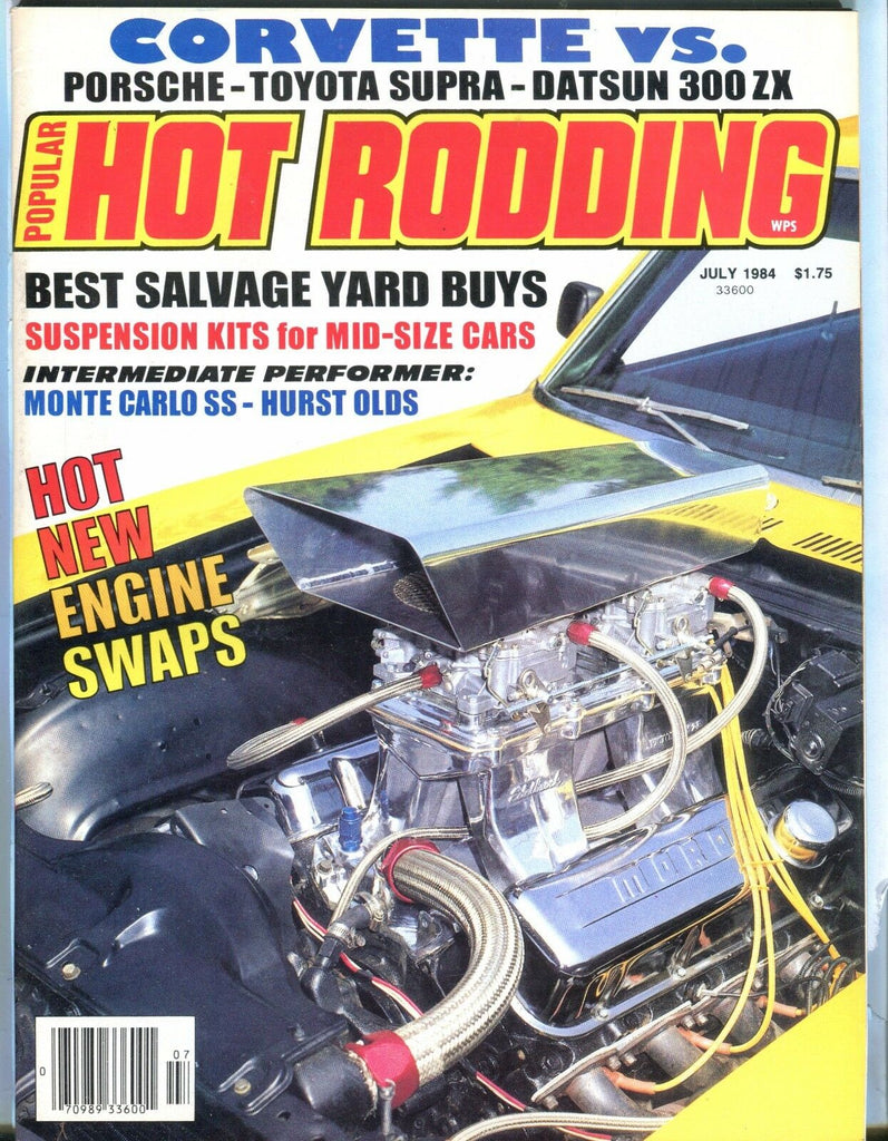 Popular Hot Rodding Magazine July 1984 Engine Swaps EX No ML 031017nonjhe