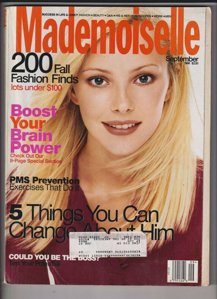 Mademoiselle Mag Jaime Rishar Boost Brain Power September 1996 020820nonr