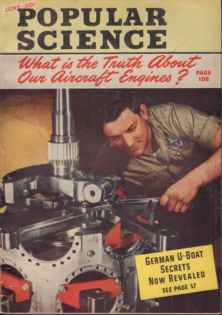 Popular Science Magazine June 1943 German U-Boat 102317nonjhe
