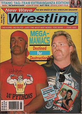 New Wave Wrestling June 1993 Hulk Hogan, Rock & Roll Express EX 011316DBE