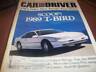 Car and Driver July 1988 T-Bird 1989