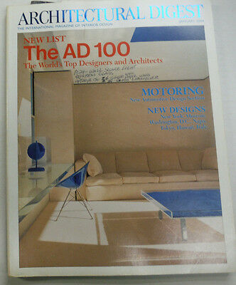 Architectural Digest Magazine The Top 100 Designers January 2004 063015R