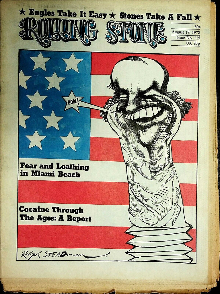 Rolling Stone Magazine August 17 1972 Hunter S Thompson Ralph Steadman 062520AME