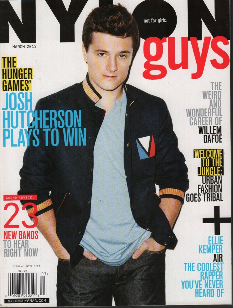 Nylon Guys March 2012 Josh Hutcherson Willem Dafoe Ellie Kemper 060118DBF