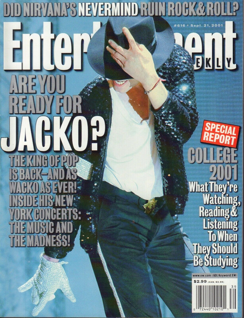 Entertainment Weekly September 21 2001 Micheal Jackson Nirvana 012918DBE