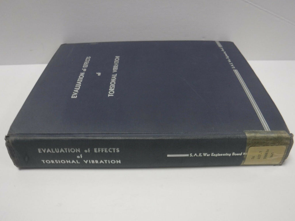 Evaluation of Effects of Torsional Vibration 1945 121718AME2