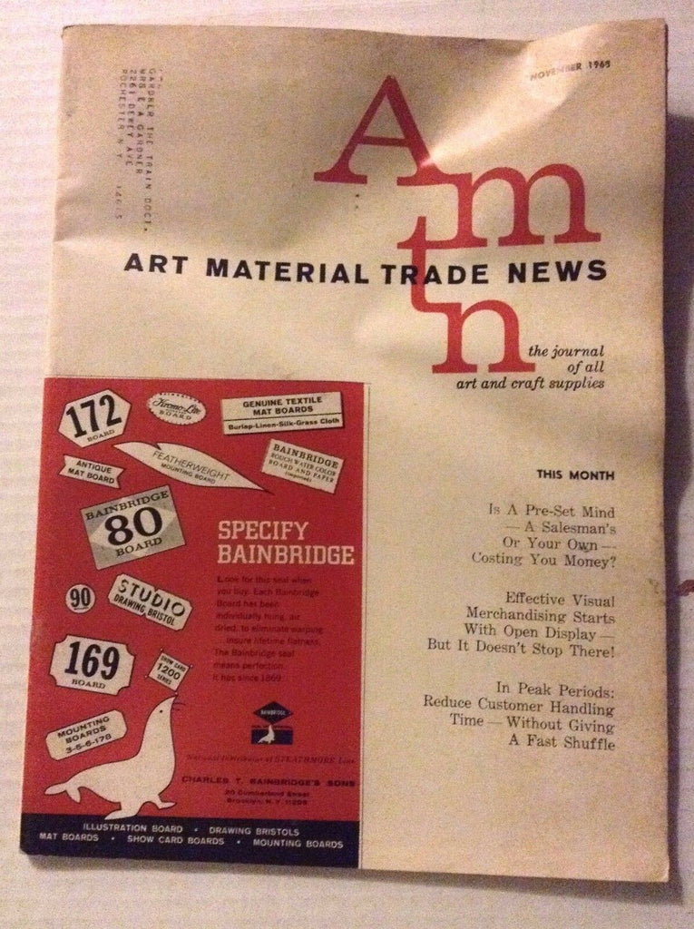 Art Material Trade News Magazine Effective Visuals November 1968 022517NONRH