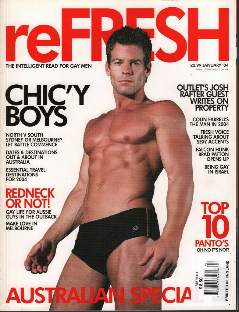 reFRESH Gay Interest UK Magazine January 2004 Colin Farrel Josh Rafter 031620AME