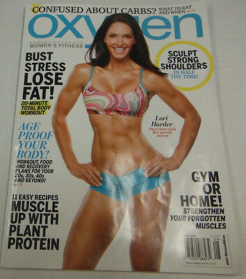 Oxygen Magazine Lori Harder Bust Stress Lose Fat August 2014 NO ML 072814R