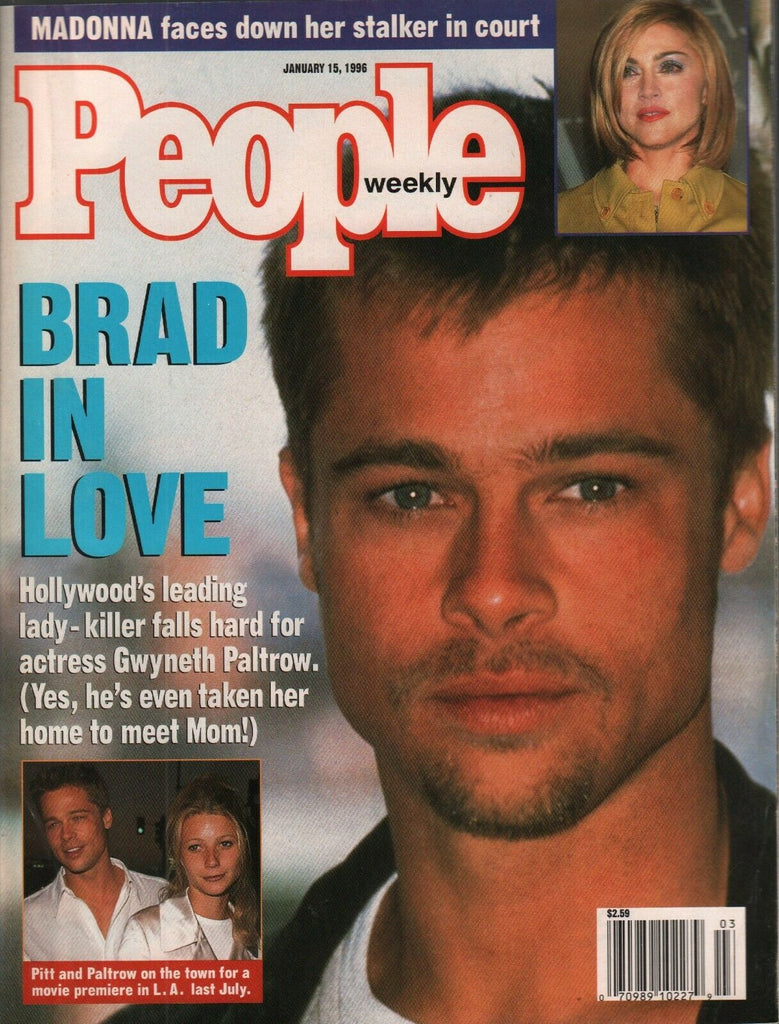 People Weekly January 15 1996 Brad Pitt Madonna Gwyneth Paltrow 022120AME