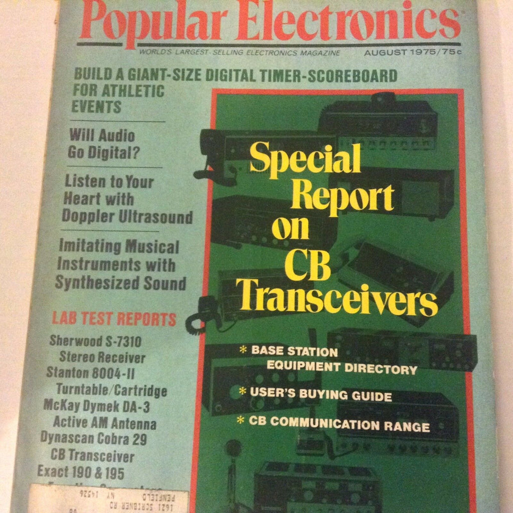 Popular Electronics Magazine CB Transceivers August 1975 071917nonrh