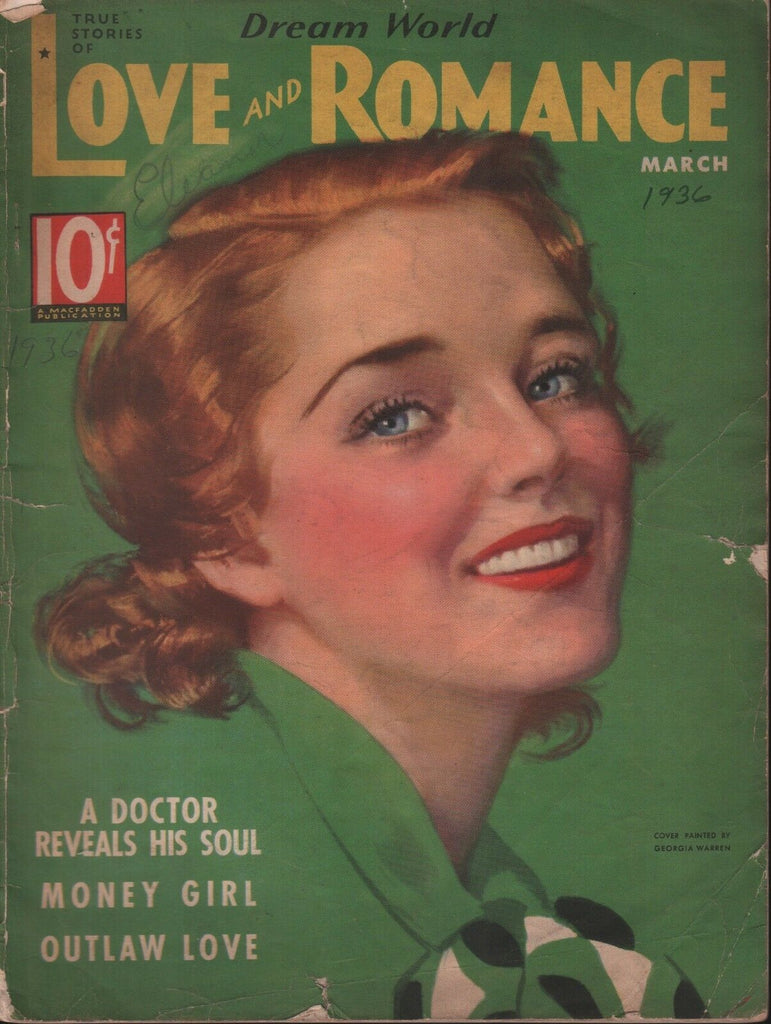 True Stories of Love and Romance December 1935 Vintage Magazine 100118ame