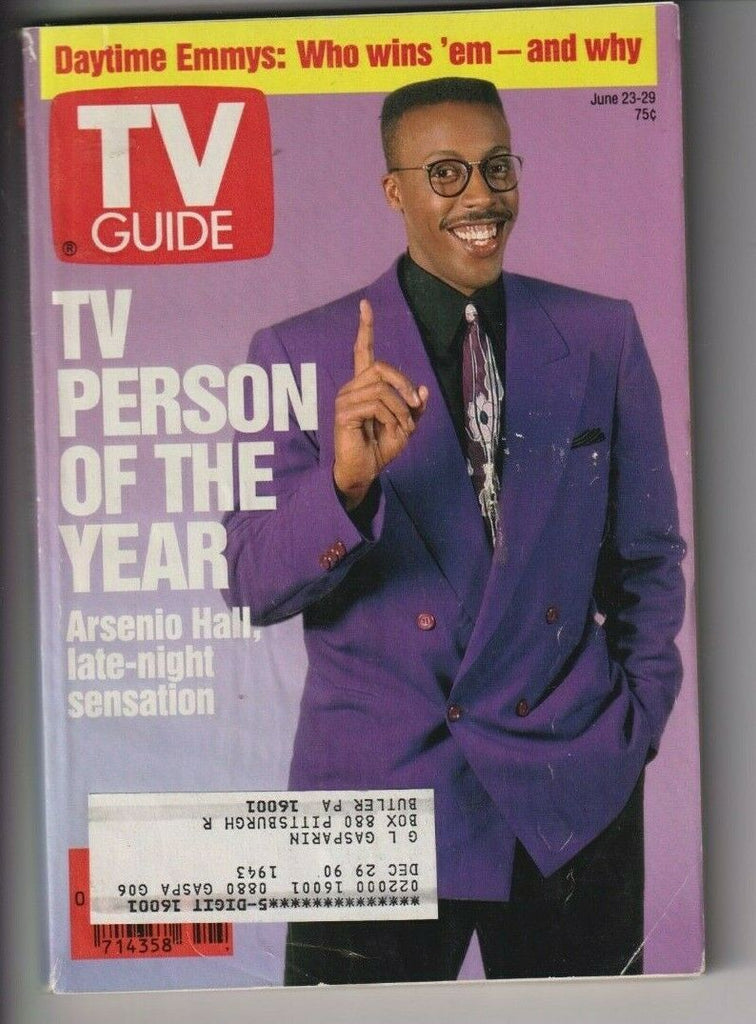 Tv Guide Mag Arsenio Hall Person Of Year June 23-29, 1990 111019nonr
