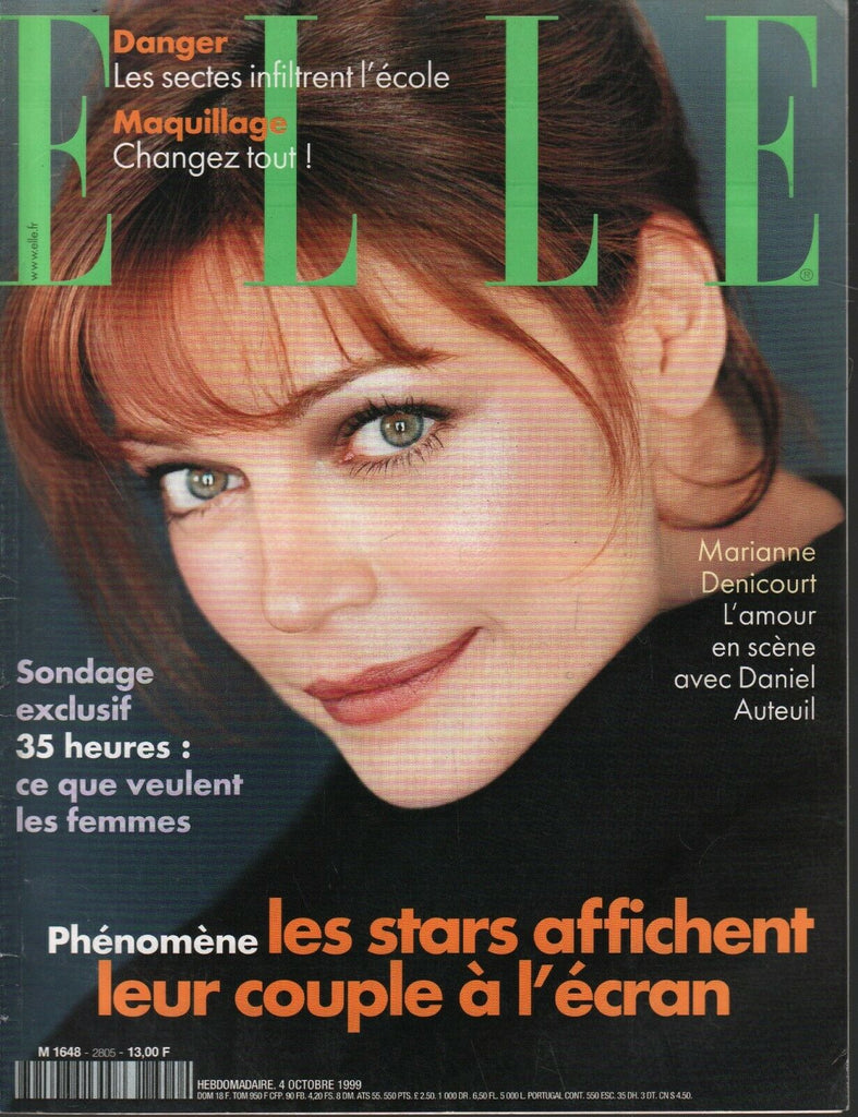 Elle French Fashion October 4 1999 Marianne Denicourt Daniel Auteuil 100620ame