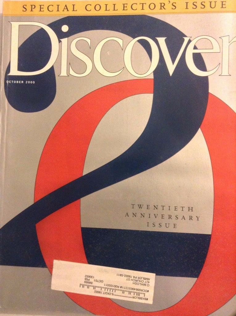 Discover Magazine 20th Anniversary October 2000 092017nonrh