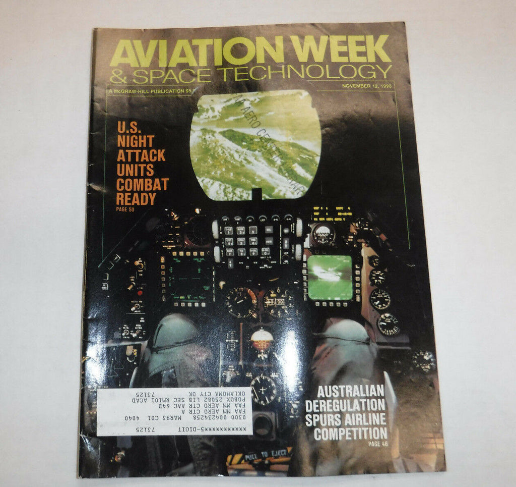 Aviation Week Magazine Australian Deregulation November 12, 1990 FAA 110216R