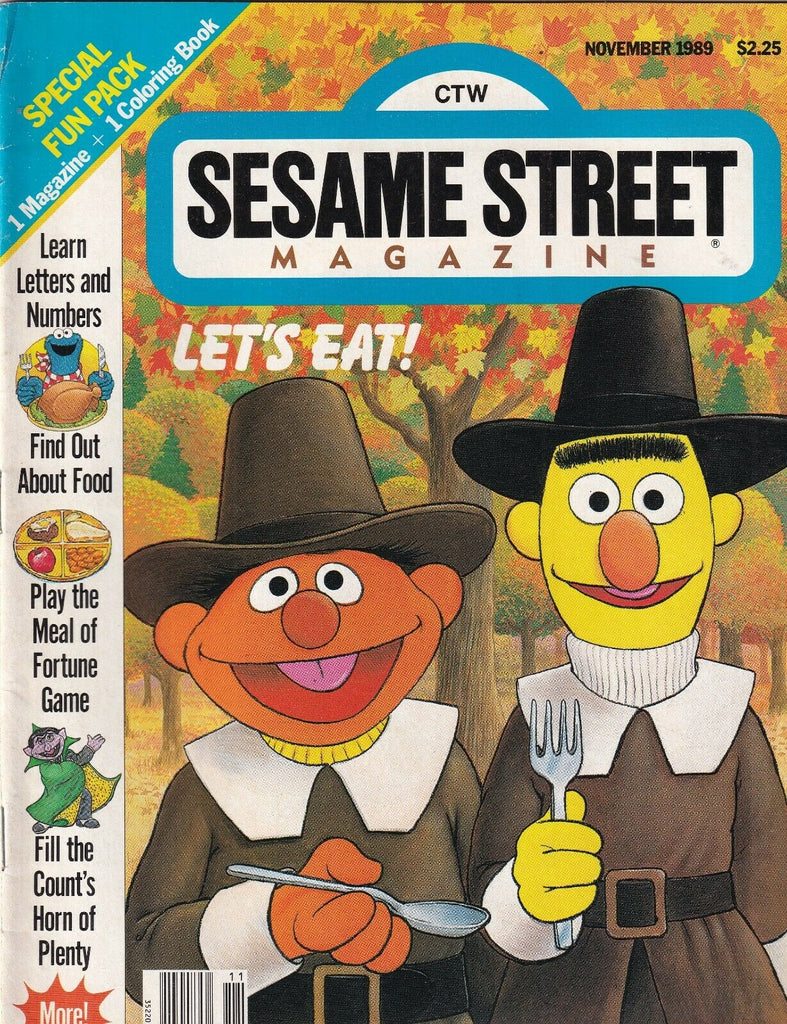 Seasame Street Mag Thanksgiving Special November 1989 092319nonr