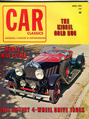 Car Classics Magazine April 1970 The Kissel Gold Bug EX 060916jhe