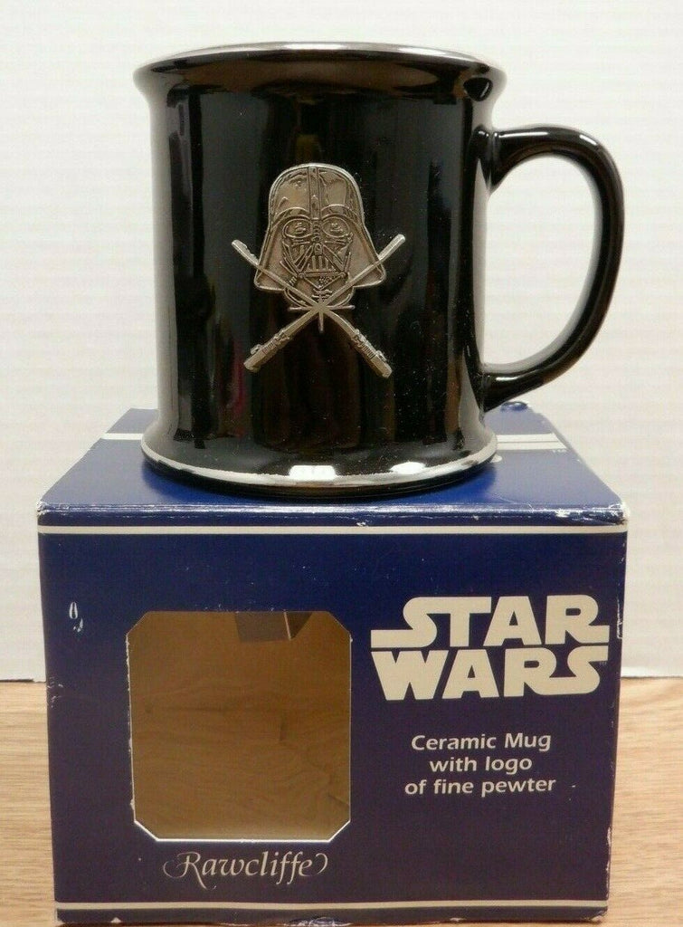 Rawcliff Ceramic Mug With Fine Pewter Darth Vader With Sabres Crossed 112919DBT