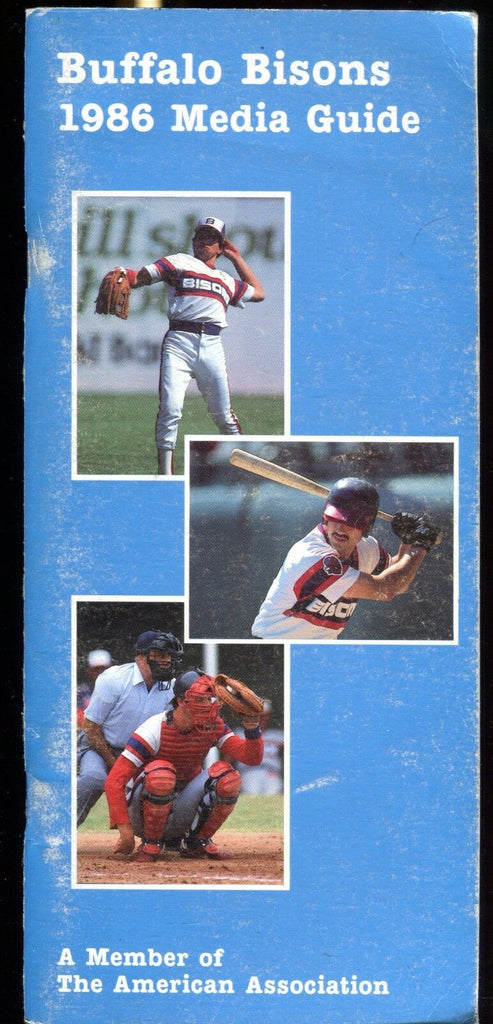 Buffalo Bisons 1986 Media Guide EX 022117nonjhe