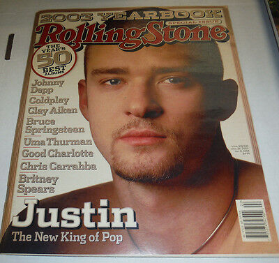 Rolling Stone Magazine Justin Timberlake 2003 Yearbook NO ML 060315R2