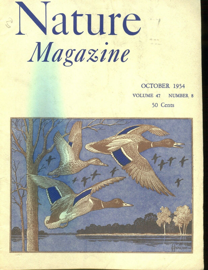 Nature Magazine October 1954 EX w/ML On Back 012017jhe