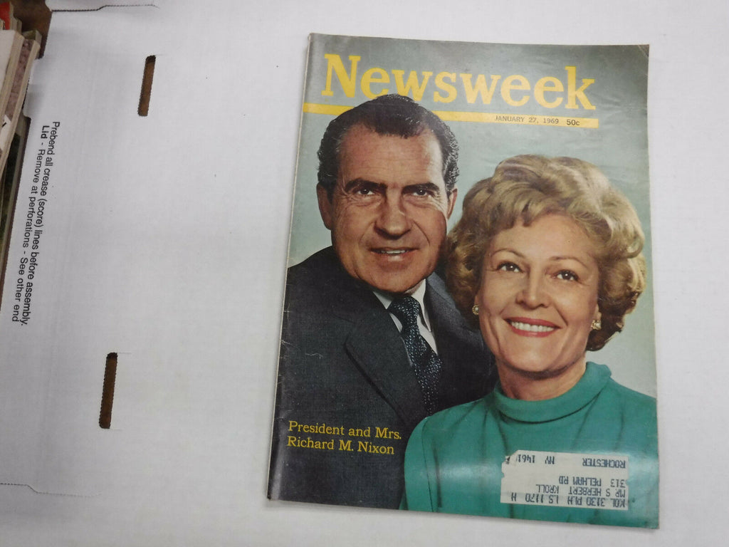 Newsweek Magazine Richard M. Nixon January 1969 VINTAGE 093016R