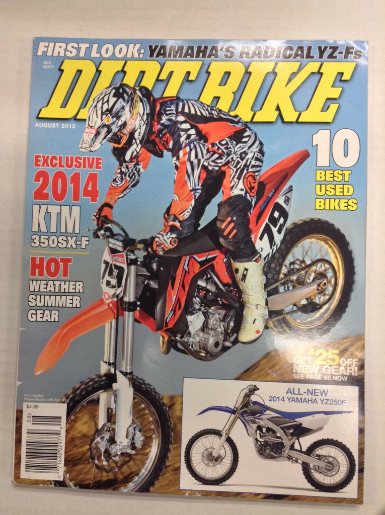 Dirt Bike Magazine KTM 350SX-F Yamaha YZ250F August 2013 032717nonR