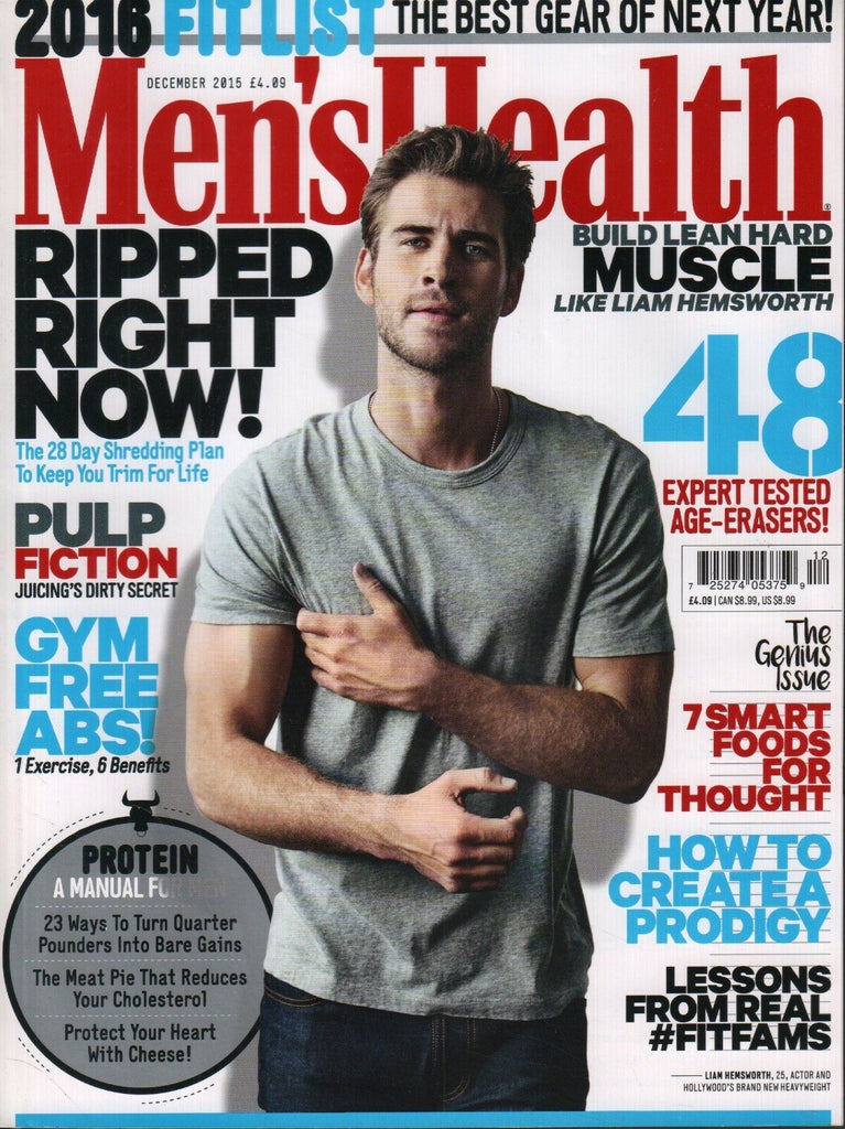 Men's Health UK December 2015 Liam Hemsworth Patrik Giardino 111918DBE