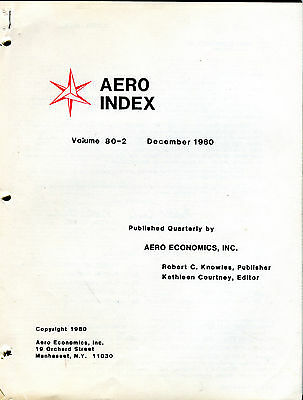 Aero Index Volume 80-2 December 1980 Aero Economics 1980 EX FAA 031116jhe