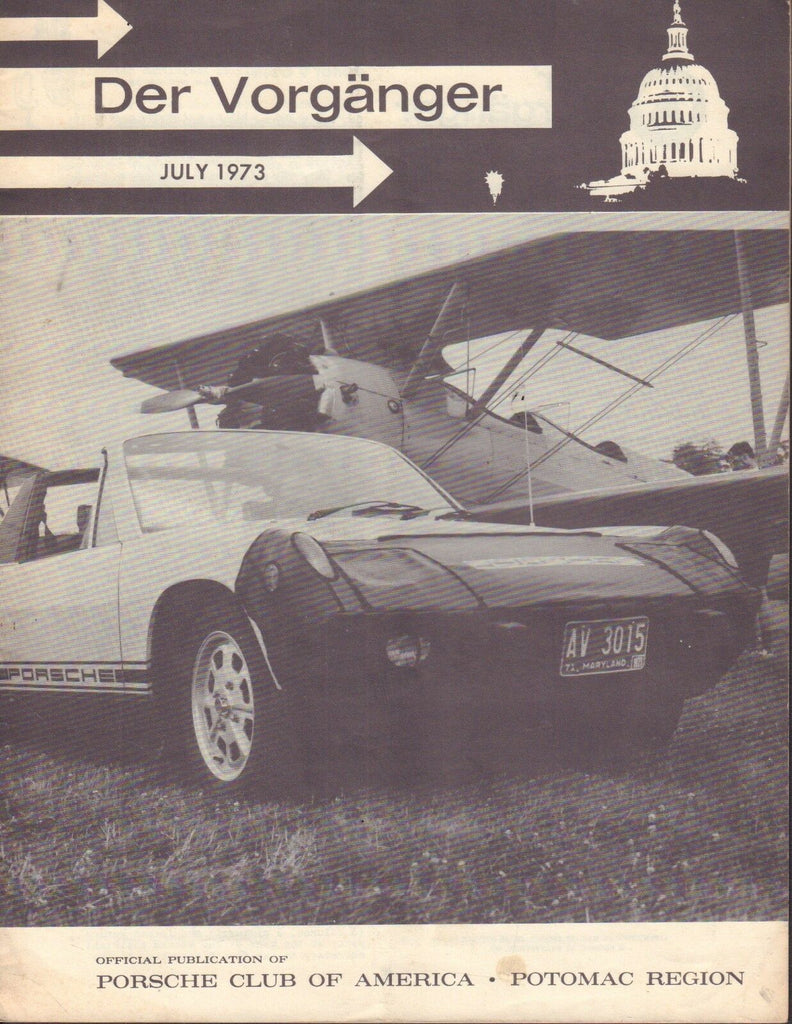Der Vorganger Vintage American Porsche Club Magazine July 1973 032917nonDBE