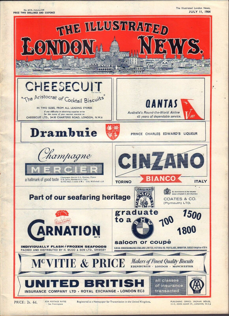 The Illustrated London News July 11 1964 President Johnson VG 100516DBE