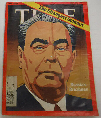 Time Magazine The Strangest Summit Russia's Breszhnev May 1972 081115R