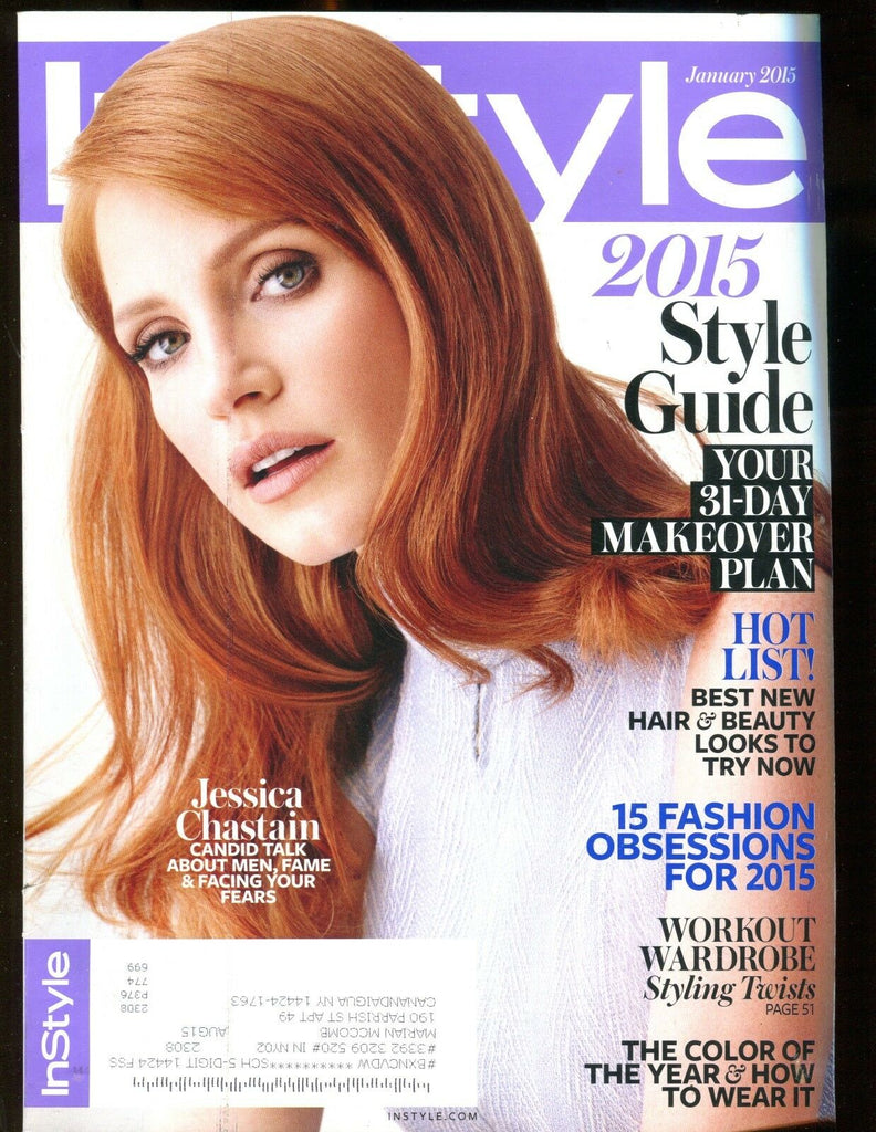 In Style Magazine January 2015 Jessica Chastain EX w/ML 122216jhe