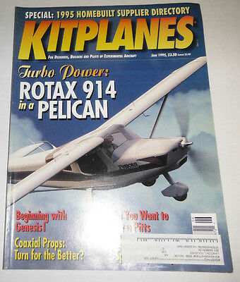 Kitplanes Magazine Rotax 914 Pelican June 1995 080514R