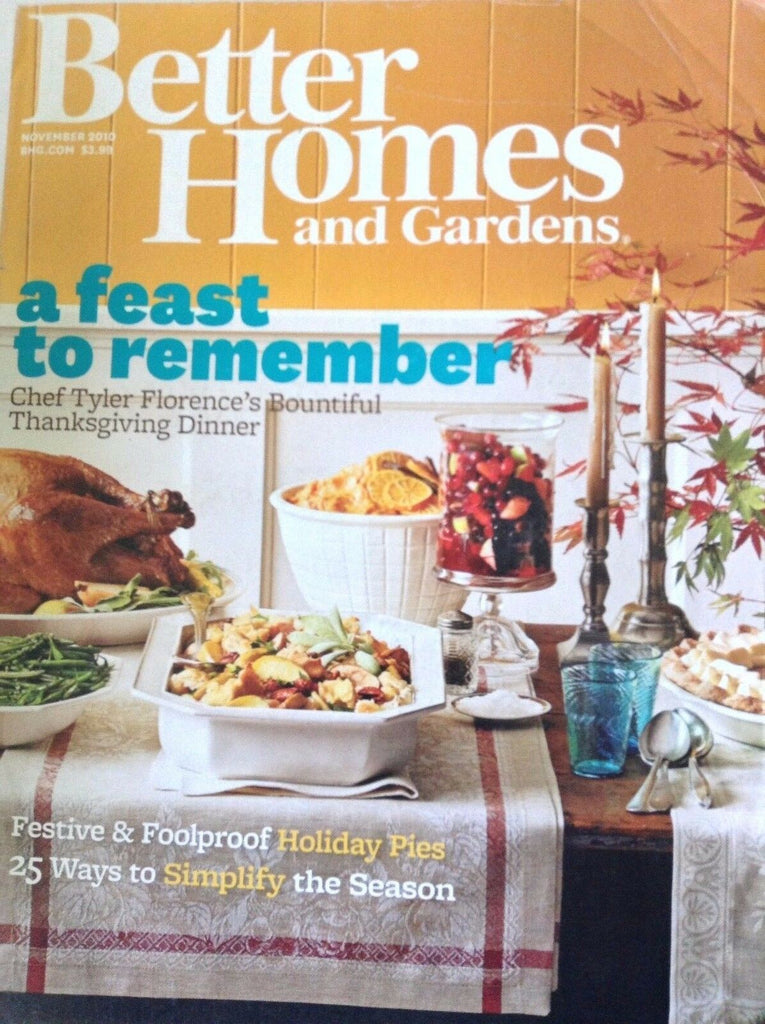 Better Homes And Gardens Magazine Thanksgiving November 2010 082017nonrh3