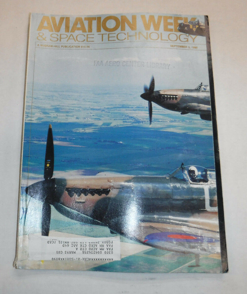 Aviation Week Magazine Farnborough Air Show September 3, 1990 FAA 110216R