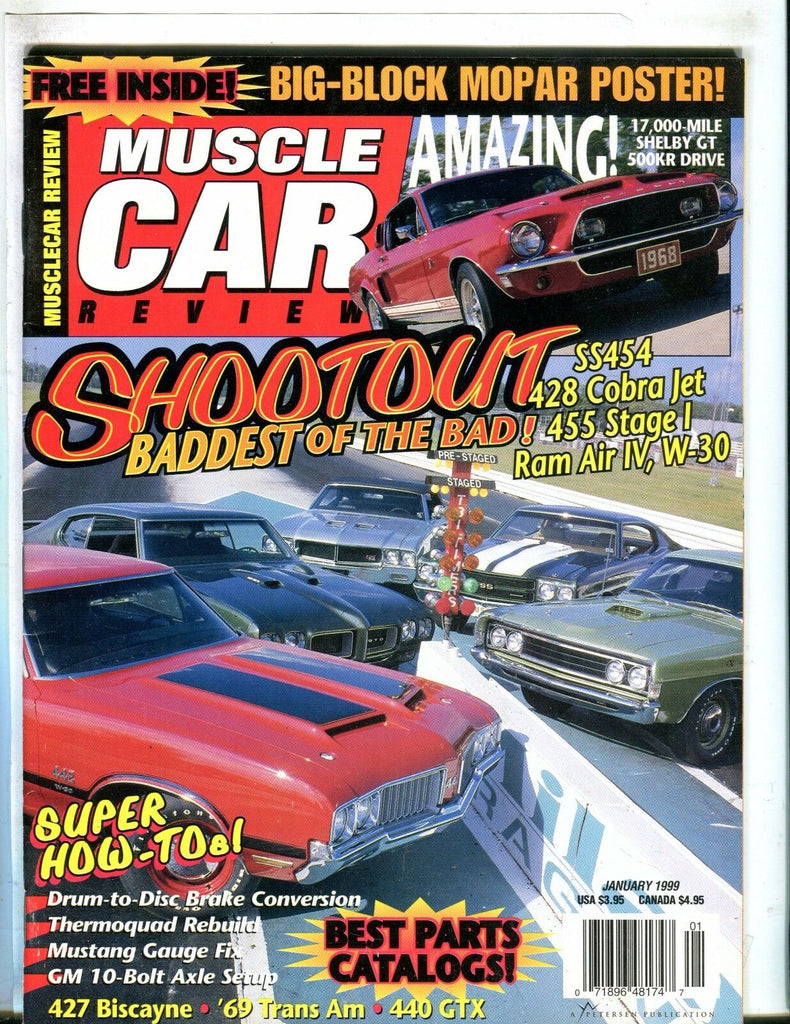 Muscle Car Review Magazine January 1999 EX 428 Cobra Jet EX No ML 051217nonjhe