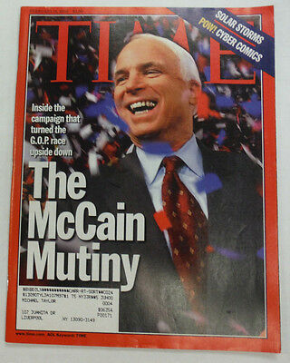 Time Magazine John McCain Mutiny Solar Storms WITH ML February 2000 060315R