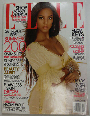 Elle Magazine Alicia Keys & Flawless Skin May 2005 051815R