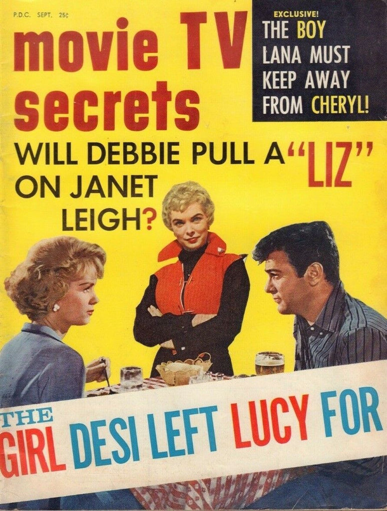 Movie Tv Secrets September 1960 Debbie Reynolds Desi Arnaz 013119DBE2