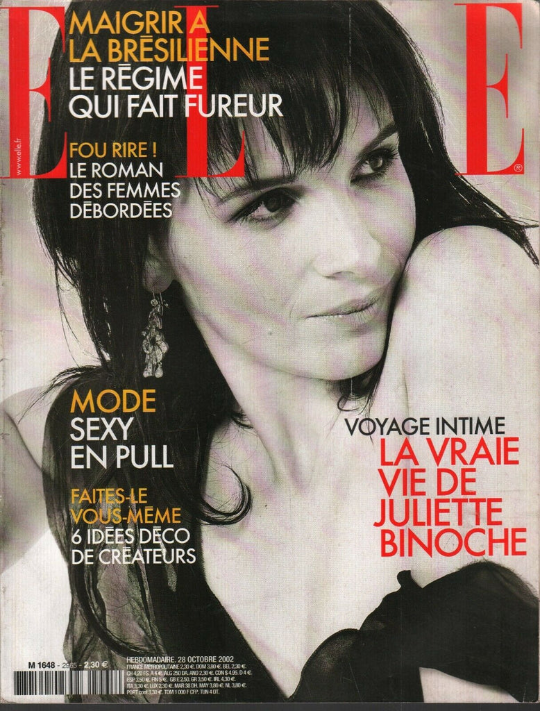 Elle French Fashion Magazine October 28 2002 Juliette Binoche 091120ame2