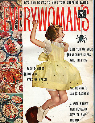 Everywoman's Magazine March 1956 VG 071316jhe
