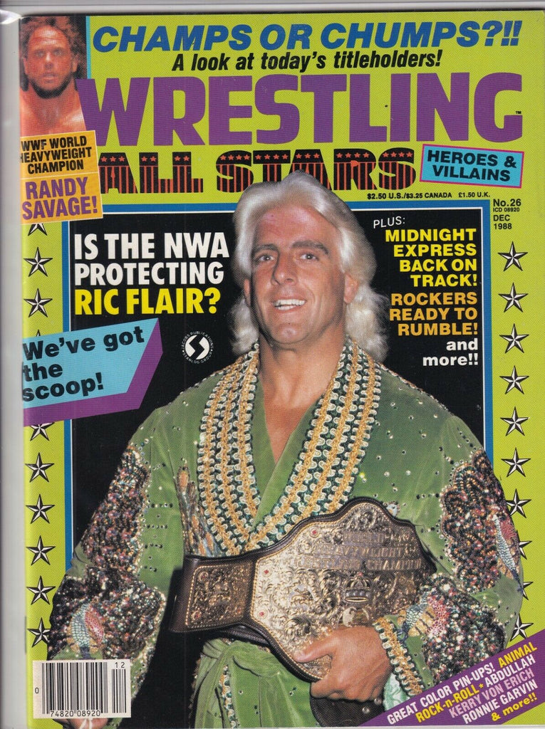 Wrestling All Stars Mag Ric Flair Randy Savage December 1988 091019nonr