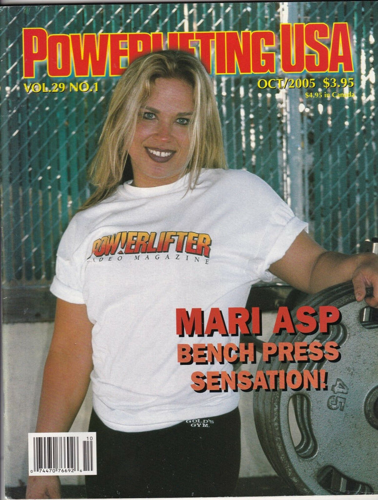 Powerlifting USA Mag Mari Asp Bench Press October 2005 080719nonr