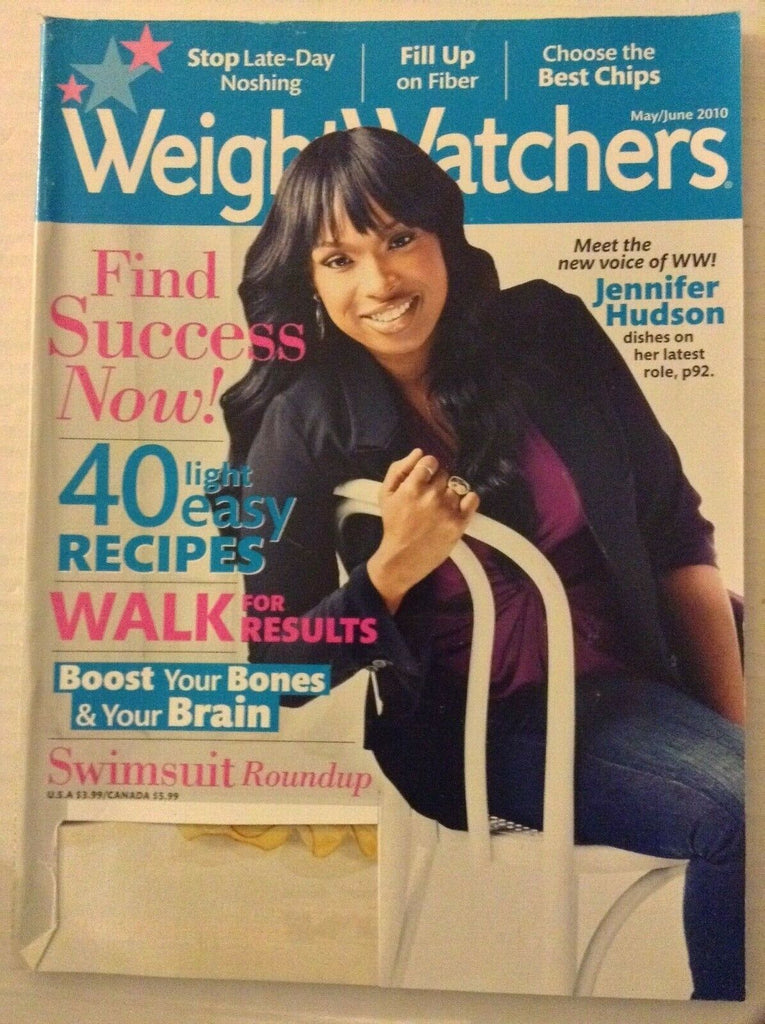 Weight Watchers Magazine Jennifer Hudson 40 Recipes May/Jun 2010 031819nonrh